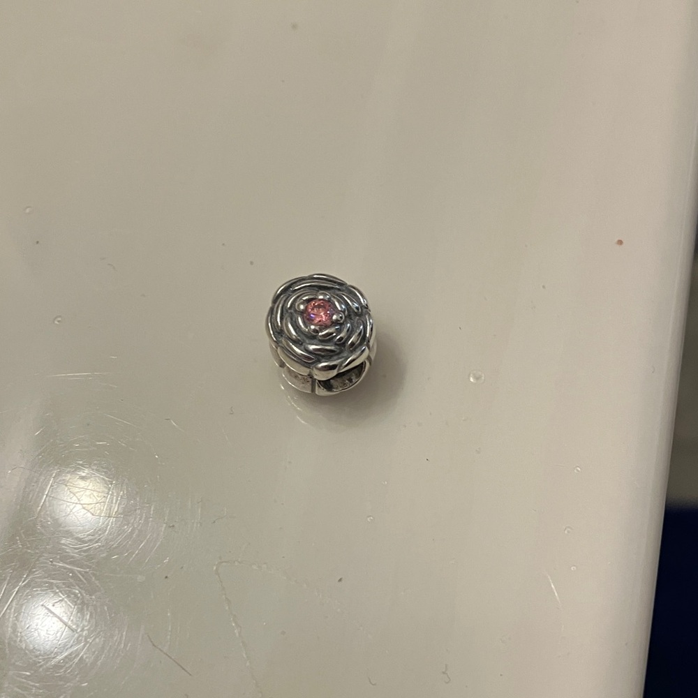 Pandora Blooming Rose Charm 790575cz 925 ALE Sterling Silver